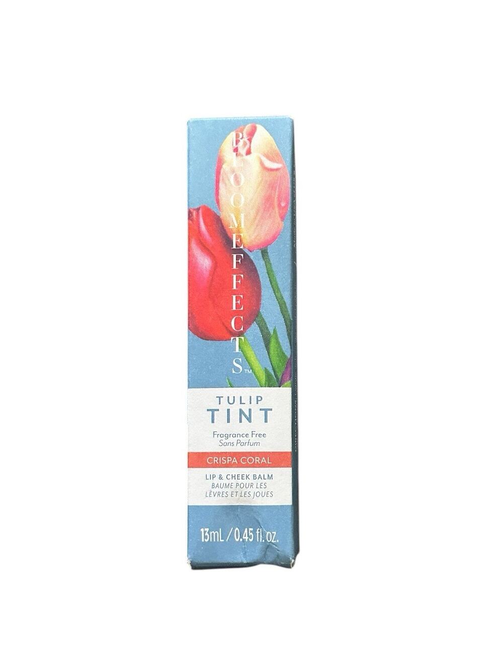 BLOOM EFFECTS Tulip Tint Lip & Cheek Balm - Crispa Coral 0.45 fl oz New